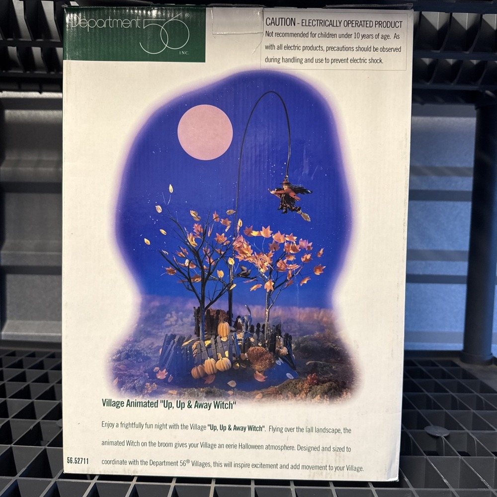 Department 56 Village Animated "Up Up & Away Witch" #53711